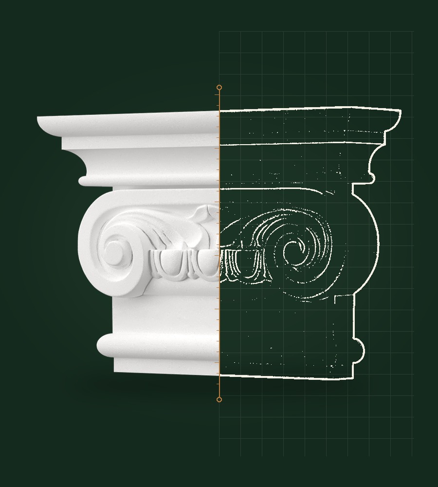 Pilaster Sütun İyon Başlık modelleri