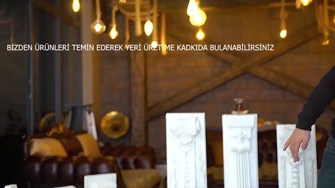 Farklı payanda tasarımları üretim alanında yan yana duruyor