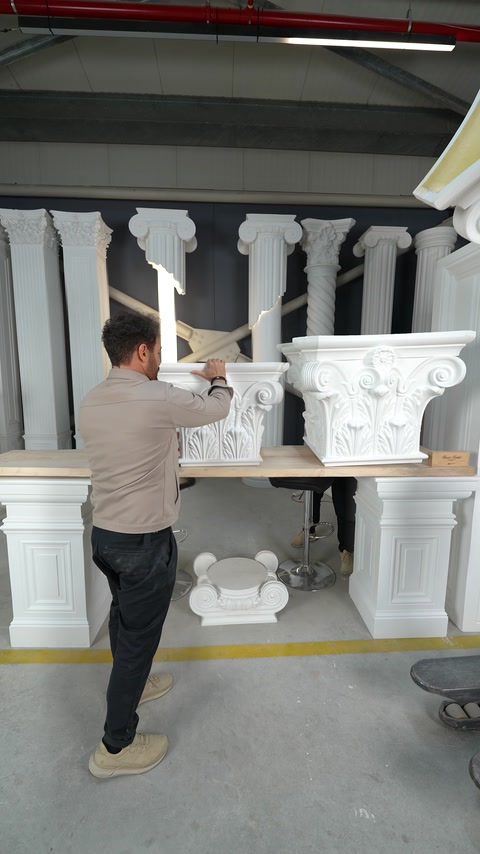 Poliüretan Korint Sütun ve Pilaster Başlıkları