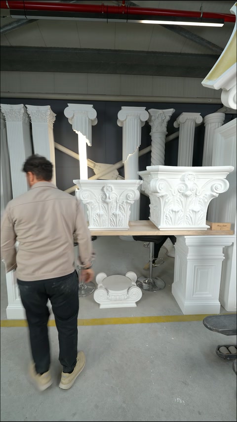 Poliüretan Korint Sütun ve Pilaster Başlıkları