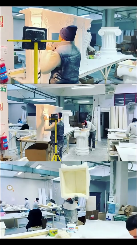 Poliüretan Sütun Tasarımlı Bistro Masa ve Dekoratif Sehpa Modelleri