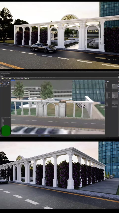 Viyana’da Düğün Salonu Dönüşümü: 3D Tasarımdan Dekoratif Cepheye