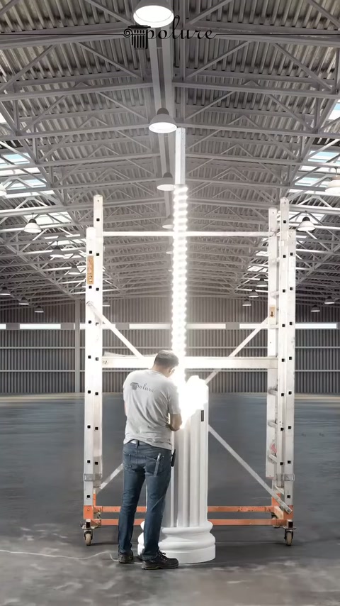 Polure LED Işıklı Modern ve Klasik Aydınlatma Sütunları