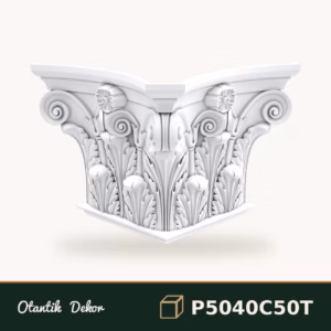 Klasik Desenli Poliüretan Pilaster Sütun Başlığı Modeli