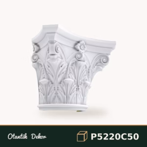 Poliüretan Sütun Başlığı P5220C50 Akant Yapraklı Model