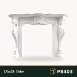 Barok Desenli Poliüretan Şömine Çerçevesi 144.6×30.7×105 cm