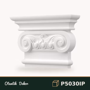 Poliüretan Klasik İyon Pilaster Sütun Başlığı