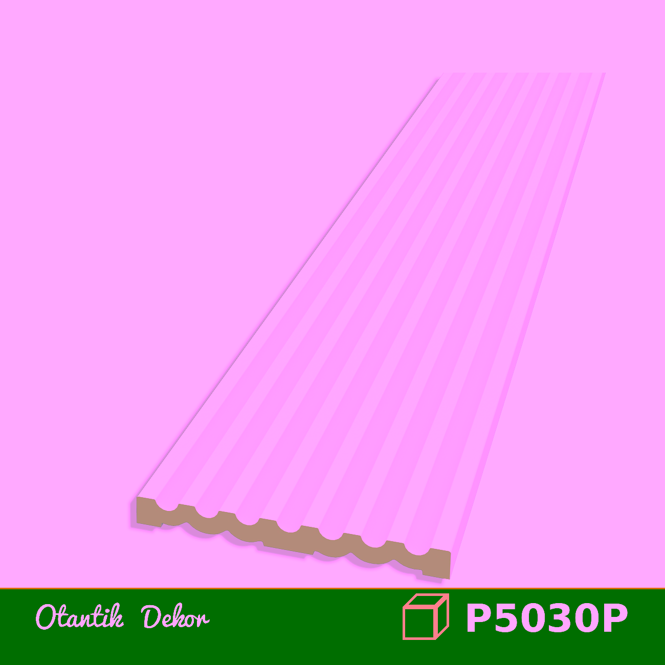 30x300x2400 mm Yivli Poliüretan Duvar Paneli