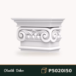 Poliüretan 14x28x19 cm Pilaster Sütun İyon Başlığı