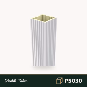 Yivli Pilaster Sütun 30x30x240 cm Poliüretan dekorasyon ürünü